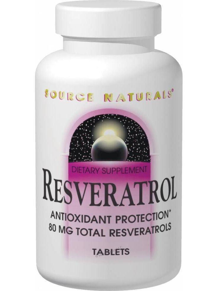 Source Naturals, Resveratrol, 40mg 8% Standardized Extract, 30 ct