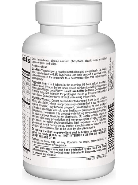 Source Naturals, Diet-Phen™ with St. John's Wort 814 mg, Classic Label, 45 tablets