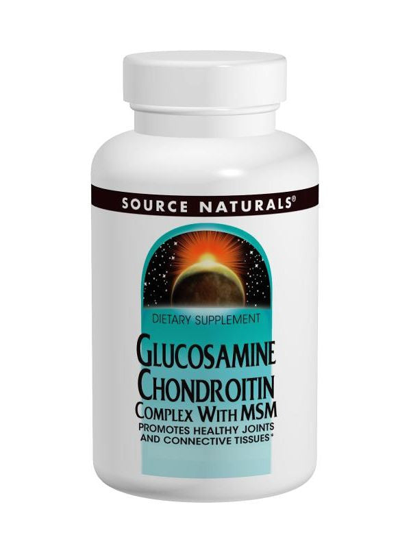 Source Naturals, Glucosamine Chondroitin w/MSM, 500/400/267mg, 30 ct