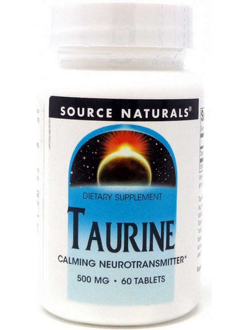 Source Naturals, Taurine 500 mg, 60 tablets