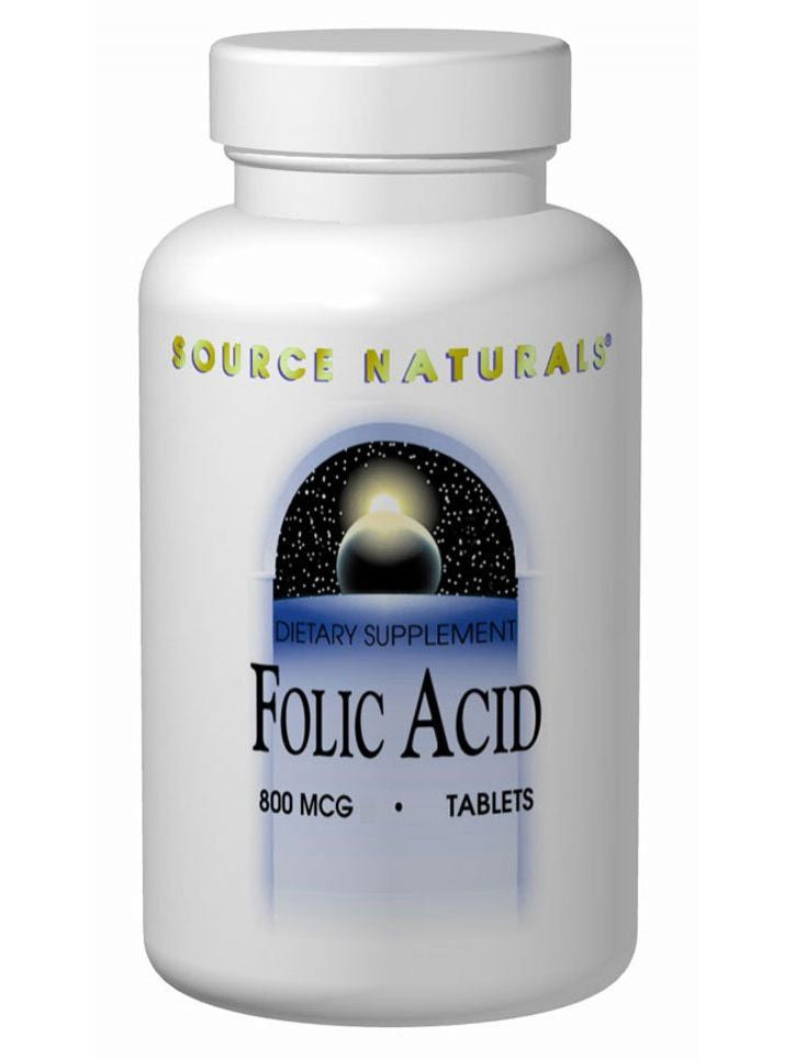 Source Naturals, Folic Acid 800mcg, 200 ct