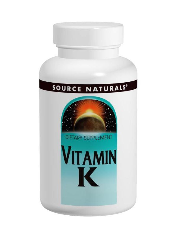 Source Naturals, Vitamin K 500mcg, 200 ct