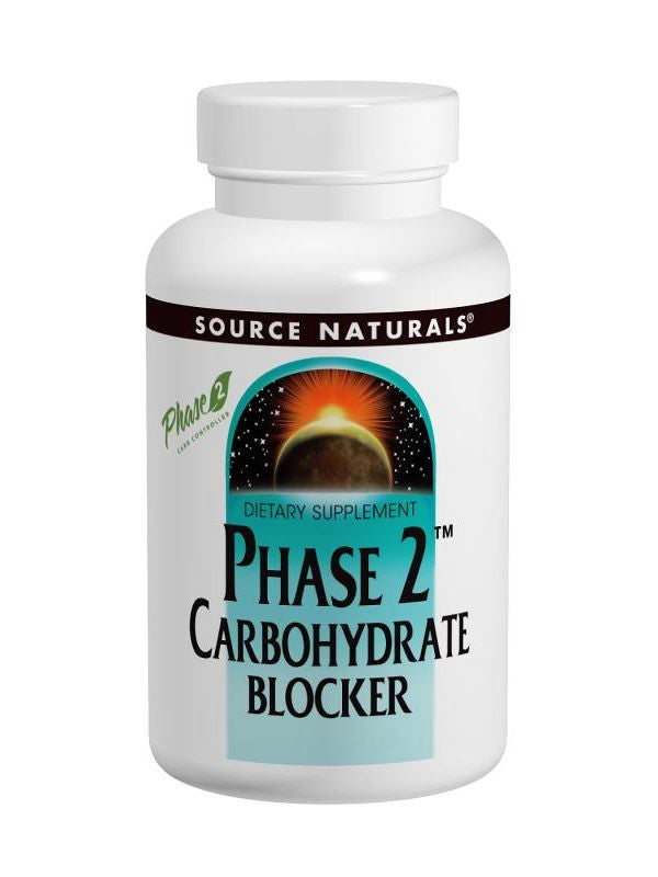Source Naturals, Phase 2 Carbohydrate Blocker, 500mg, 60 ct