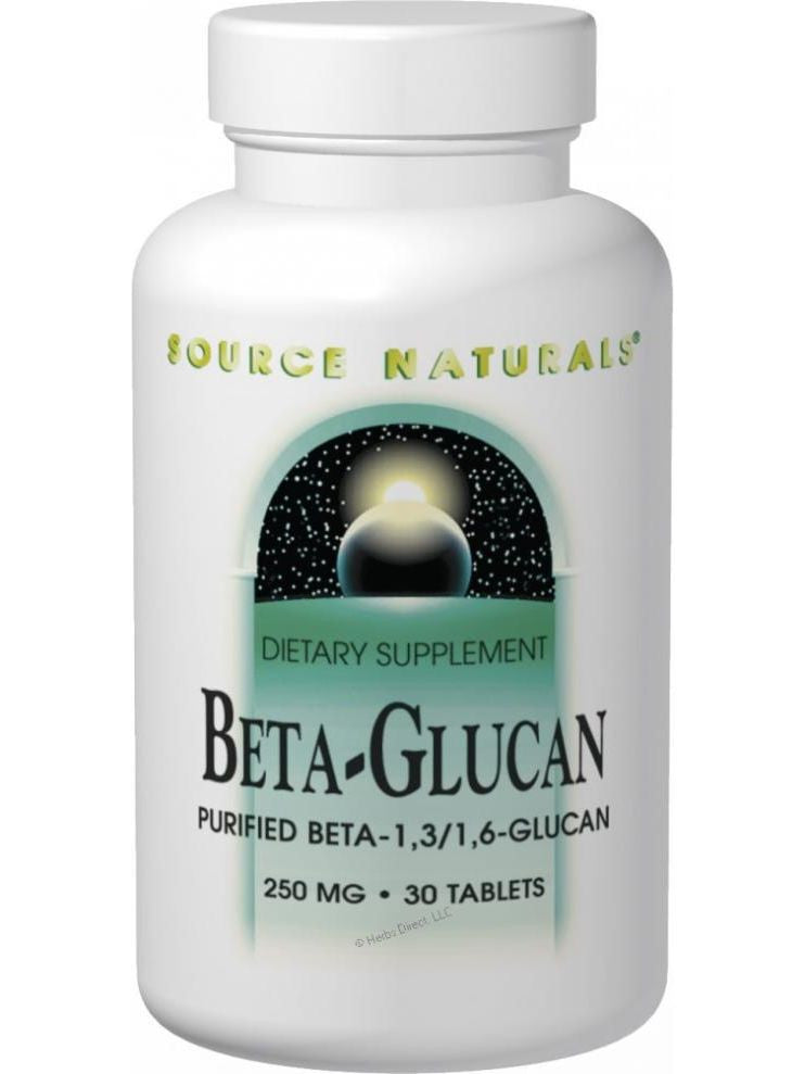 Source Naturals, Beta Glucan 1 3/1 6, 250mg, 60 ct