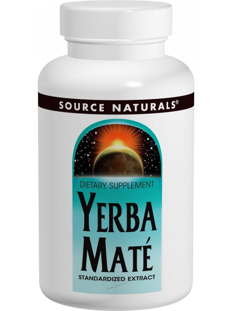 Source Naturals, Yerba Mate Standardized Ext, 600mg, 90 ct