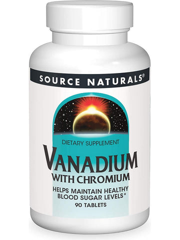 Source Naturals, Vanadium with Chromium, 90 tablets