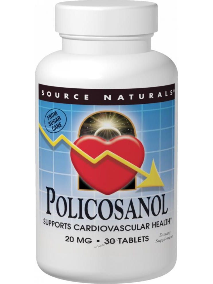 Source Naturals, Policosanol, 20mg, 60 ct