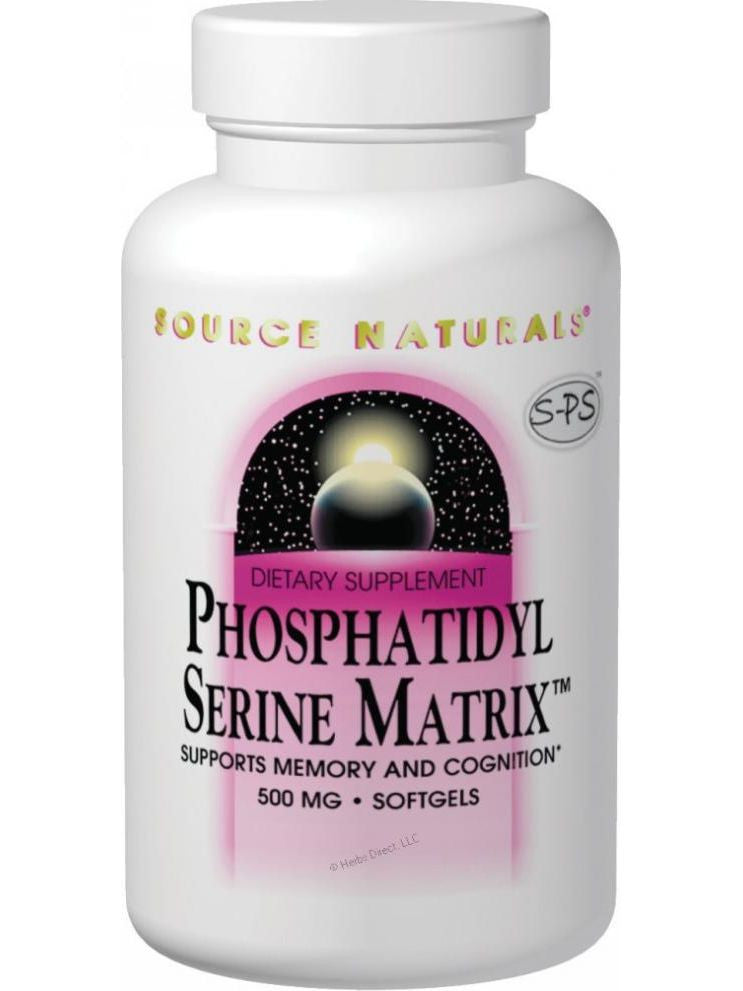 Source Naturals, PhosphatidylSerine Matrix, 500mg, 60 softgels