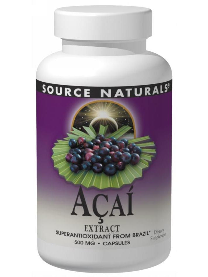 Source Naturals, Acai Extract, 500mg, 60 ct