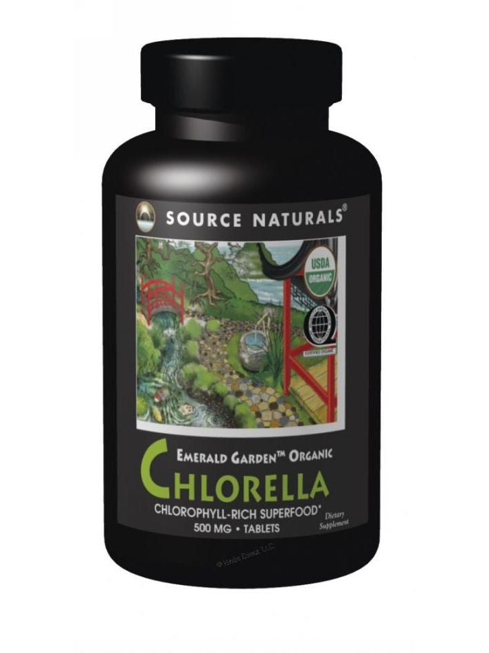 Source Naturals, Emerald Garden Organic Chlorella, 200mg, 300 ct