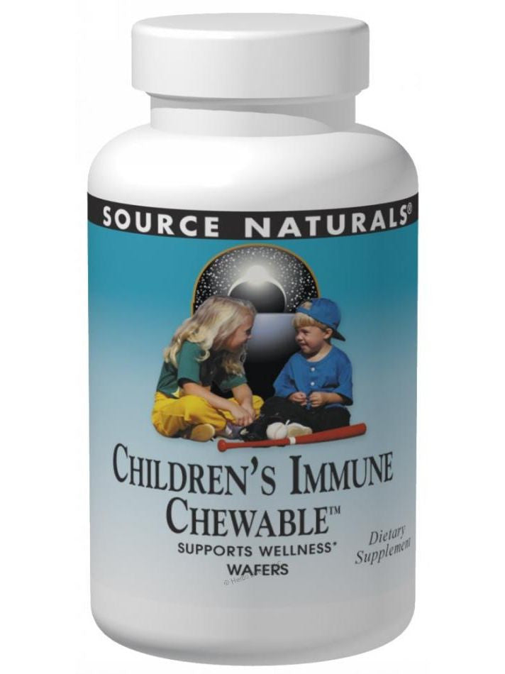 Wellness Children's Immune Chewable, 60 wafers, Source Naturals