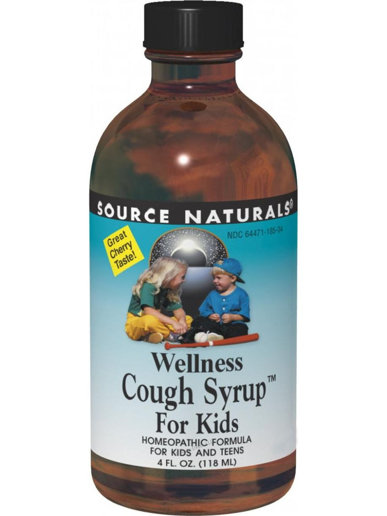 Source Naturals, Wellness Cough Syrup for Kids, 4 oz