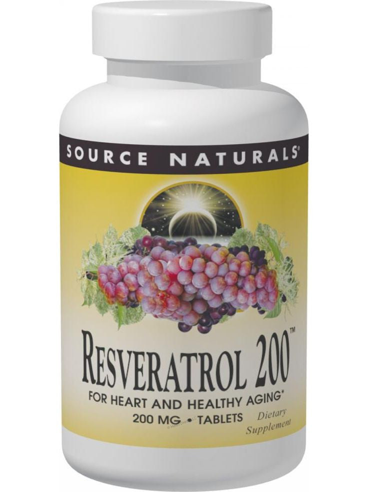 Source Naturals, Resveratrol 200 50% Standardized Extract, 60 ct