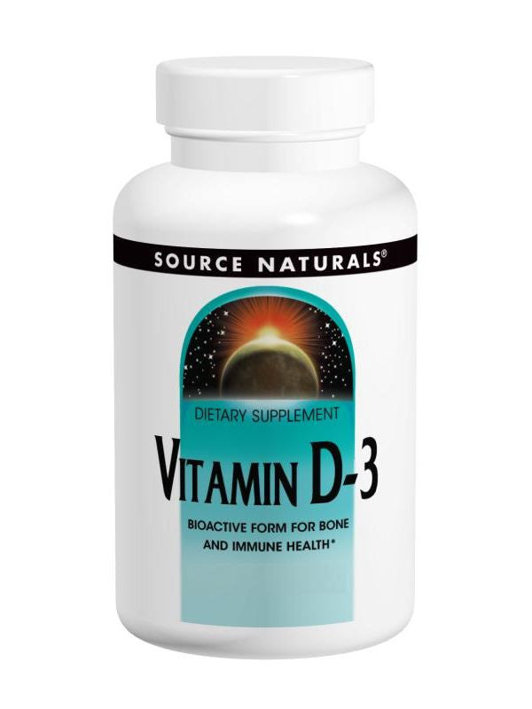 Source Naturals, Vitamin D-3 1000 IU, 200 softgels