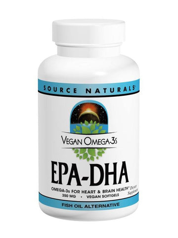 Source Naturals, Vegan Omega-3s EPA-DHA, 300mg, 90 softgels VEGI