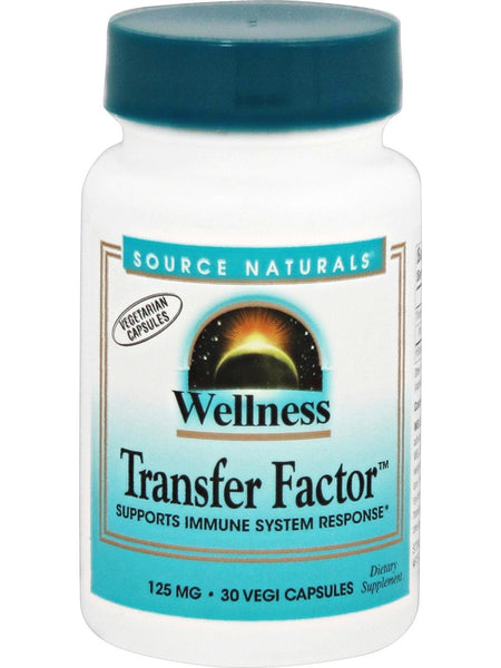 Source Naturals, Wellness Transfer Factor™ 125 mg, 30 vegi capsules