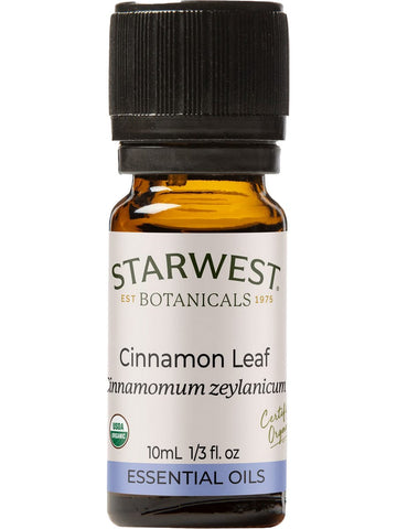 Starwest Botanicals, Cinnamon Leaf Essential Oil Organic, 1/3 fl oz