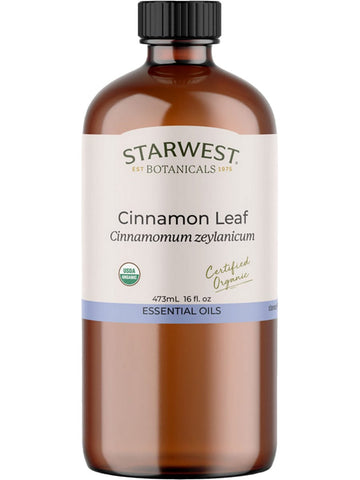Starwest Botanicals, Cinnamon Leaf Essential Oil Organic, 16 fl oz