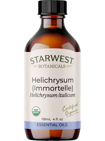 Starwest Botanicals, Helichrysum (Immortelle) Essential Oil Organic, 4 fl oz