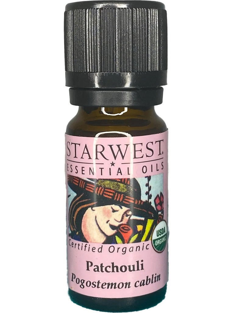 Starwest Botanicals, Patchouli Essential Oil Organic, 1/3 fl oz