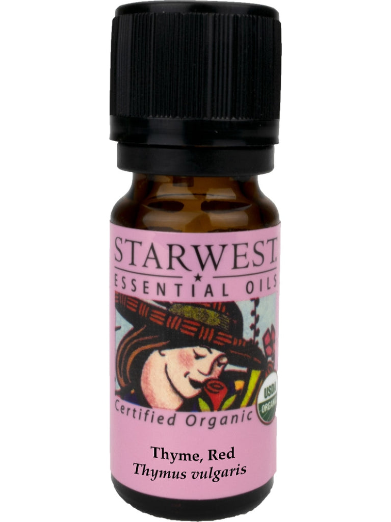 Starwest Botanicals, Thyme Red Essential Oil Organic, 1/3 fl oz