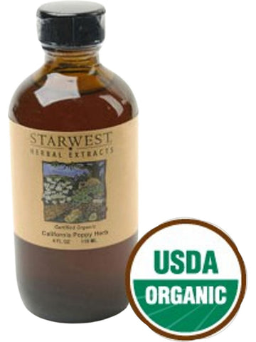 Starwest Botanicals, California Poppy Herb Extract Organic, 4 fl oz