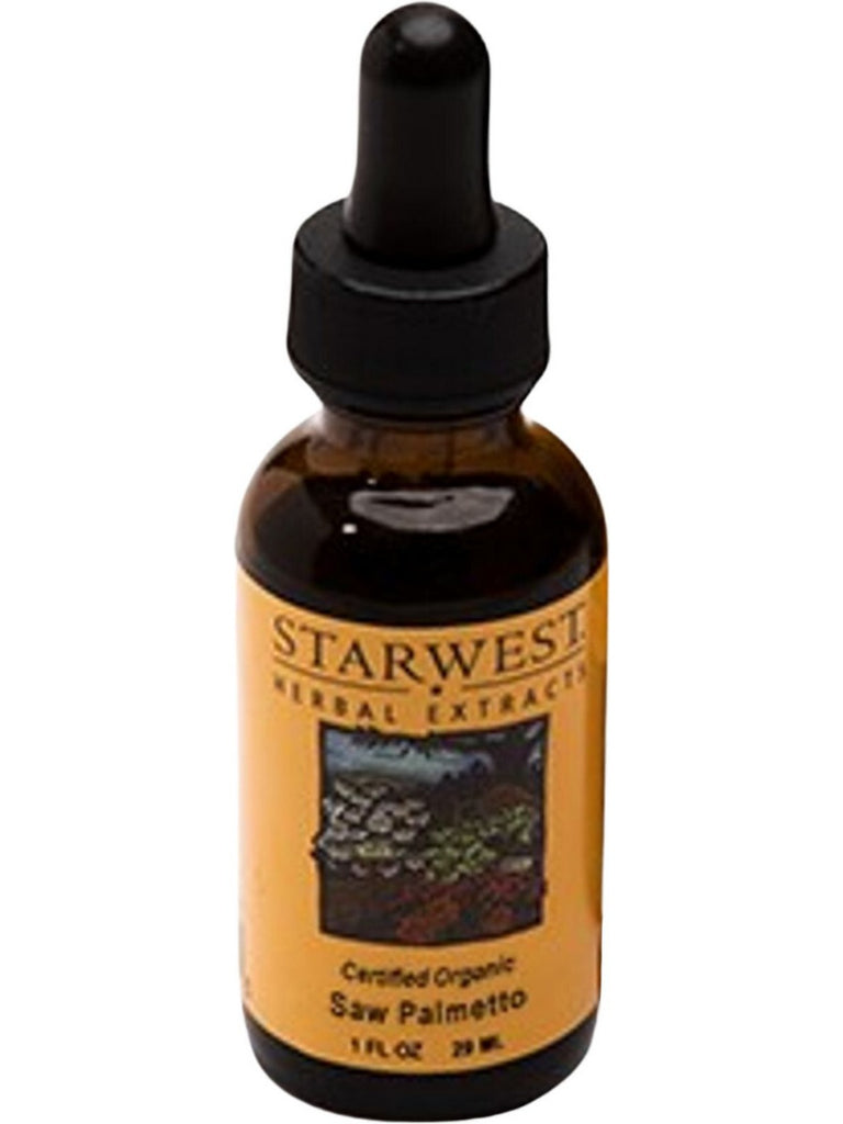 Starwest Botanicals, Saw Palmetto Extract Organic, 1 fl oz