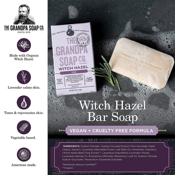 The Grandpa Soap Co., Witch Hazel, 4.25 oz