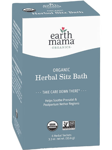 Earth Mama, Herbal Sitz Bath Organic, 6 Herbal Pads