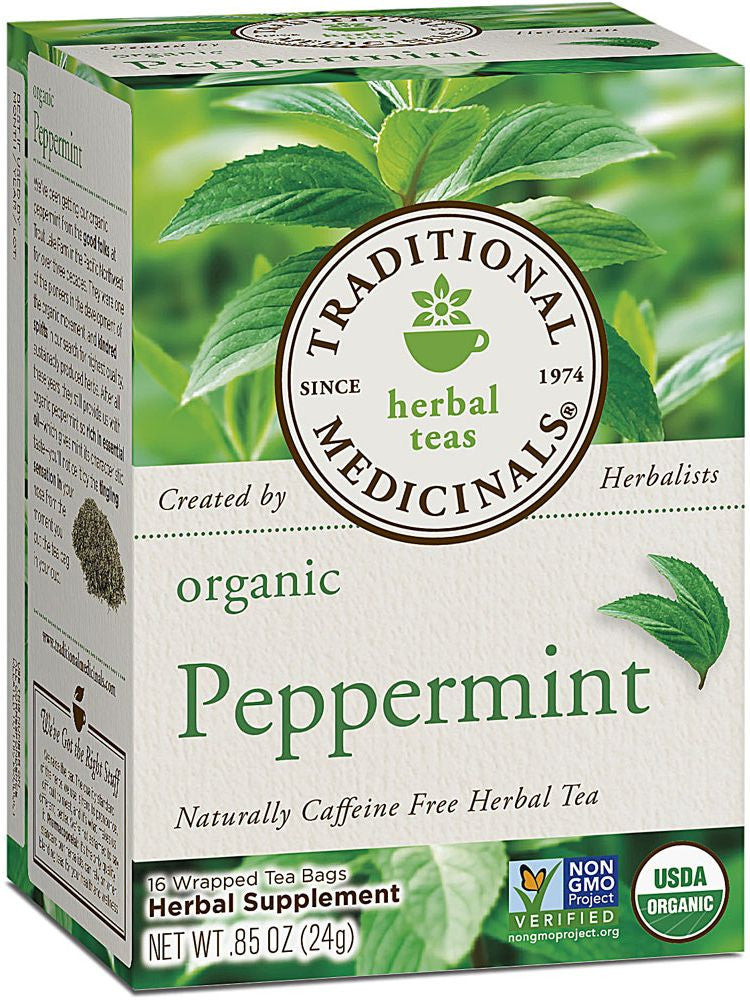 Traditional Medicinals, Organic Classic Peppermint Tea, 16 bags