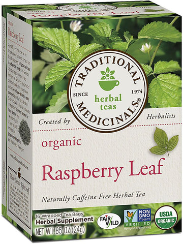 Traditional Medicinals, Organic Raspberry Leaf Tea, 16 bags