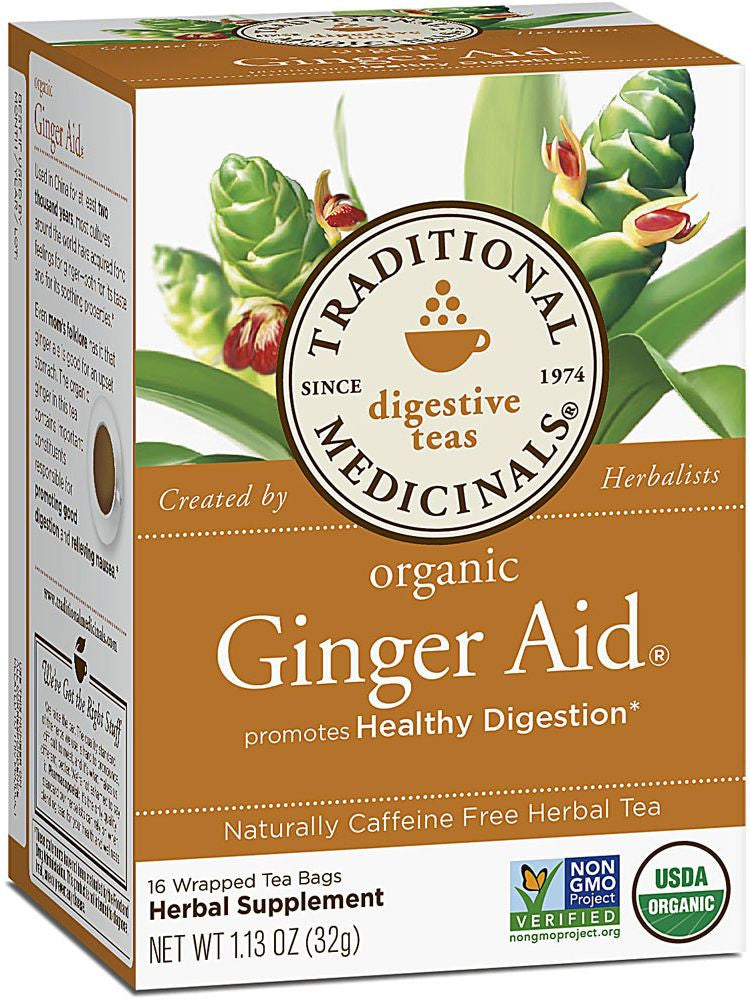 Traditional Medicinals, Ginger Aid Tea, 16 bags