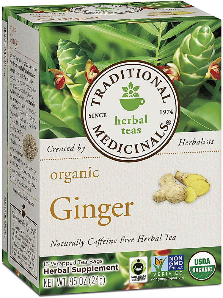 Traditional Medicinals, Organic Ginger, 16 bags