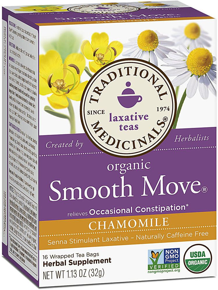 Traditional Medicinals, Smooth Move Chamomile Tea, 16 bags