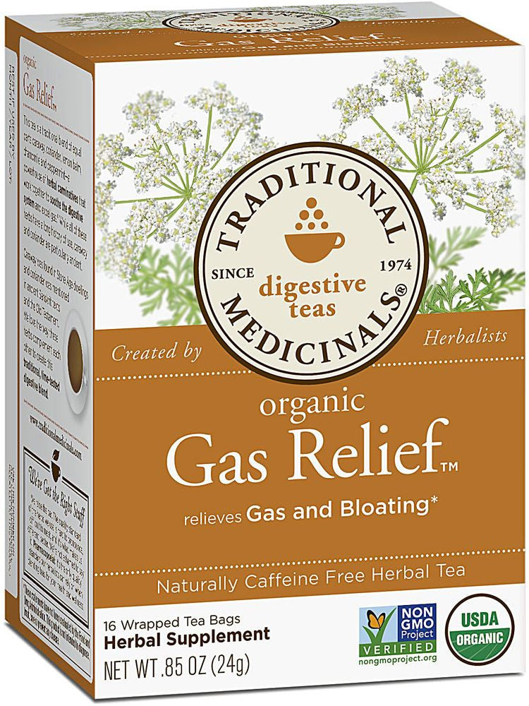 Traditional Medicinals, Gas Relief Tea, 16 bags