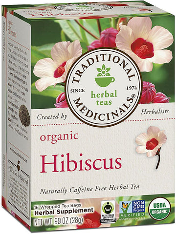 Traditional Medicinals, Hibiscus Tea, 16 bags