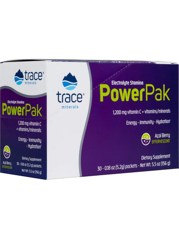 Trace Minerals, Electrolyte Stamina Power Pak, Acai Berry, 30 Packets