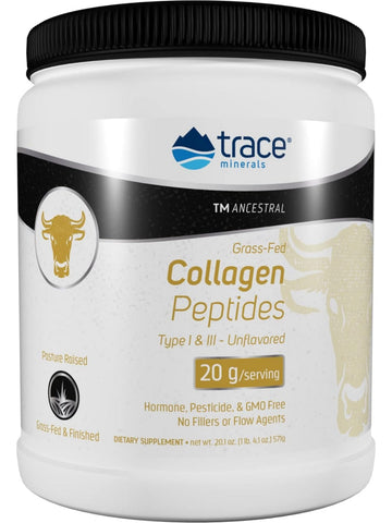 Trace Minerals, TMAncestral Grass Fed Collagen Peptides Powder, 571 g
