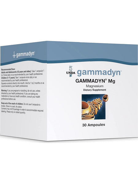 UNDA, Gammadyn Mg (Magnesium) Dietary Supplement, 30 Ampoules