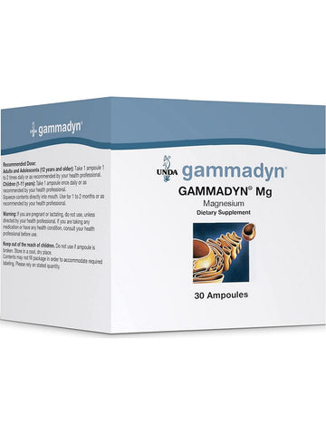 UNDA, Gammadyn Mg (Magnesium) Dietary Supplement, 30 Ampoules