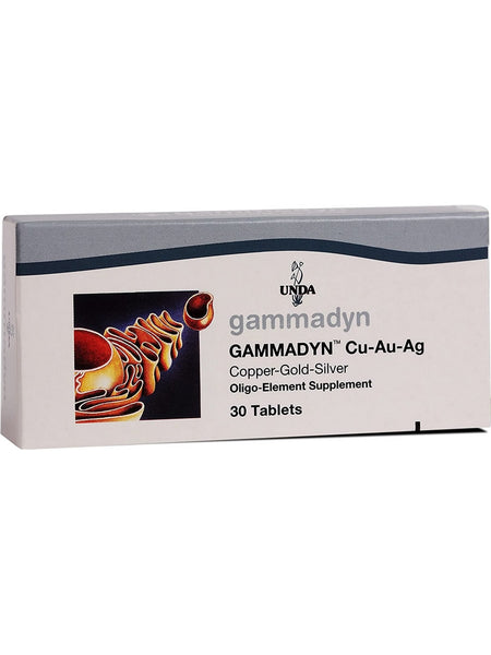 UNDA, Gammadyn Cu-Au-Ag (Copper-Gold-Silver) Oligo-Element Supplement, 30 Tablets