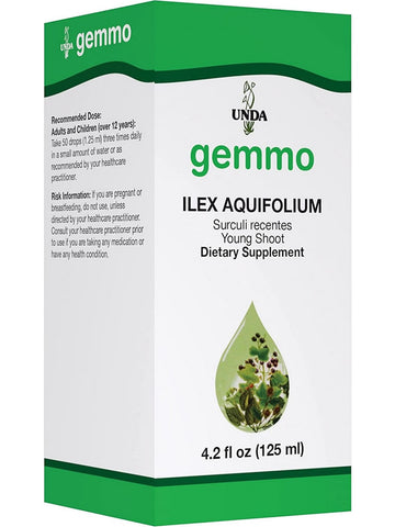 UNDA, gemmo Ilex Aquifolium Dietary Supplement, 4.2 fl oz