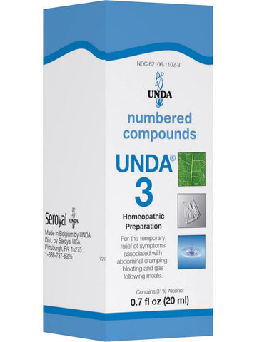 UNDA, UNDA 3 Homeopathic Preparation, 0.7 fl oz