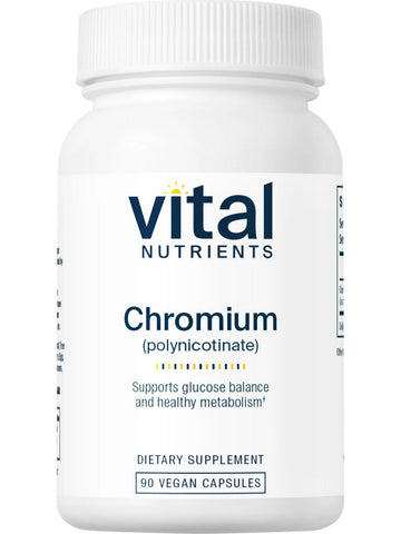 Vital Nutrients, Chromium (Polynicotinate) 200mcg, 90 vegetarian capsules