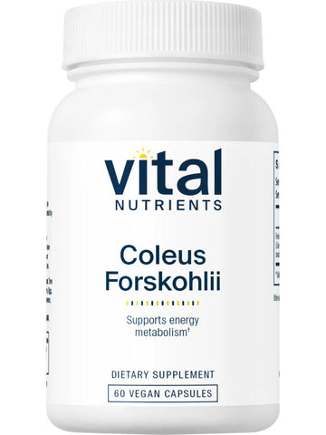 Vital Nutrients, Coleus forskohlii 10% 90mg, 60 vegetarian capsules