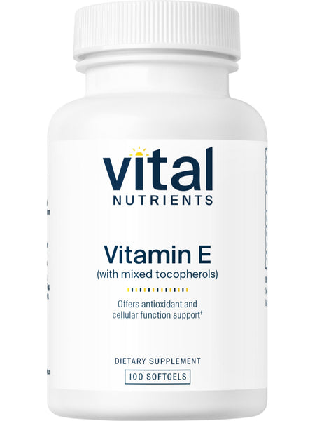 Vital Nutrients, Vitamin E 400 (with mixed tocopherols), 100 softgels