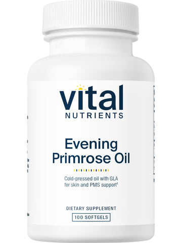 Vital Nutrients, Evening Primrose Oil 1000, GLA 90mg, 100 softgels