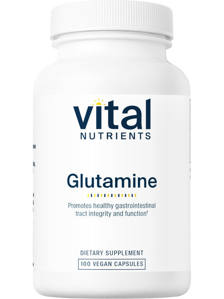 Vital Nutrients, Glutamine 3400mg, 100 vegetarian capsules