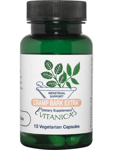 Vitanica, Cramp Bark Extra, 15 Vegetarian Capsules
