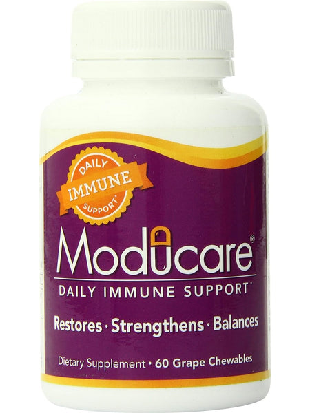 Wakunaga, Moducare, Moducare Daily Immune Support, Grape Chewable, 60 Grape Chewables